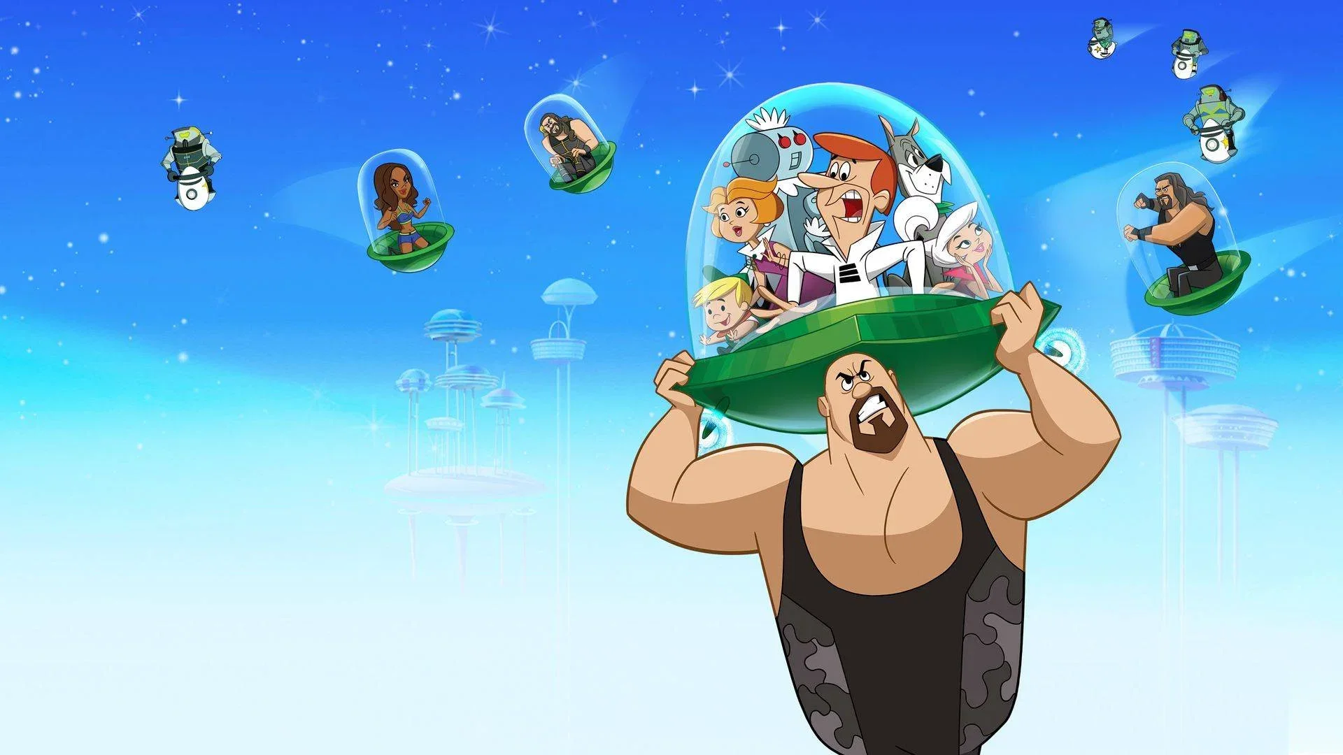 تصویر زمینه The Jetsons & WWE: Robo-WrestleMania