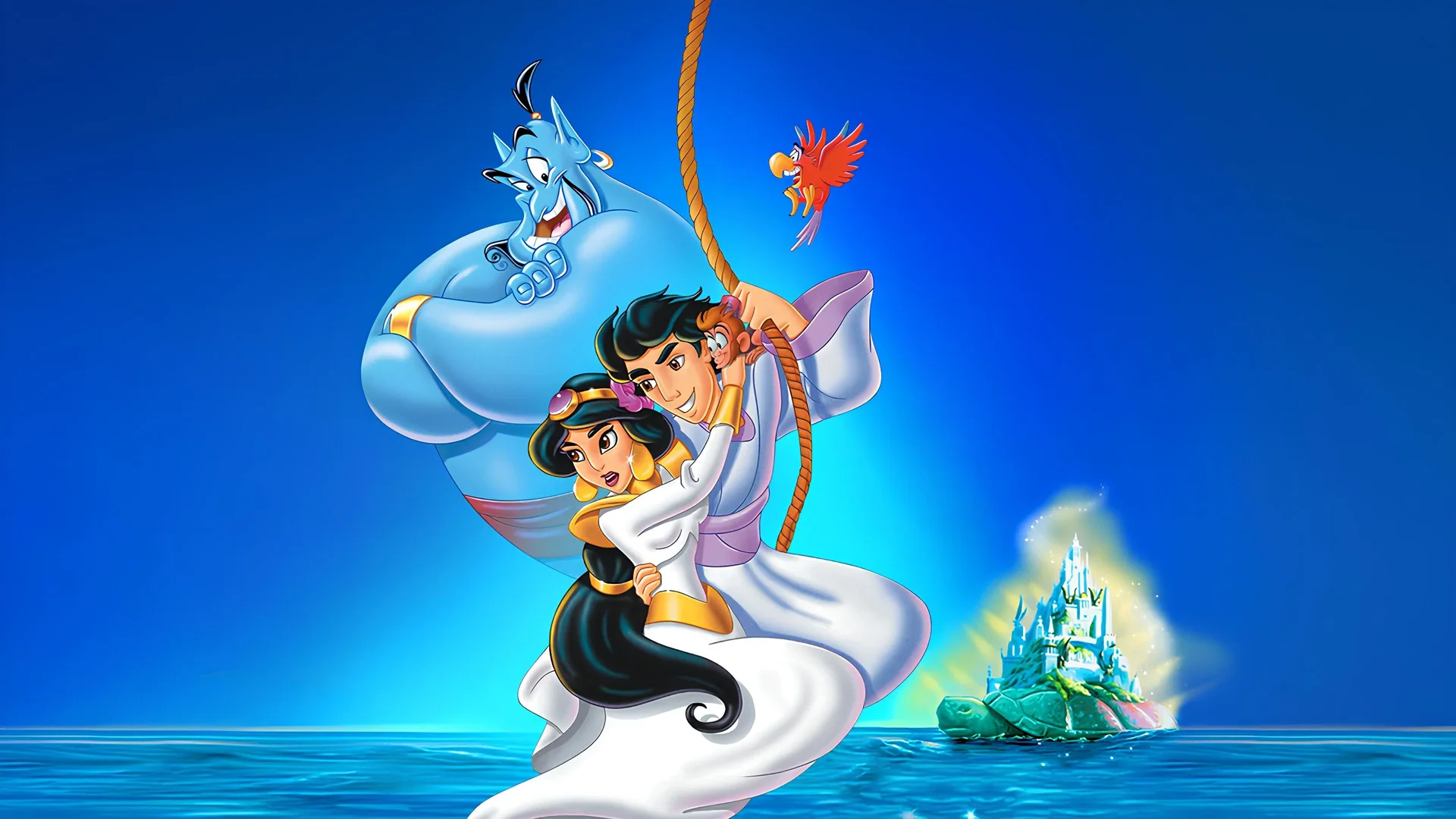 تصویر زمینه دانلود انیمیشن Aladdin and the King of Thieves 1996 دوبله فارسی