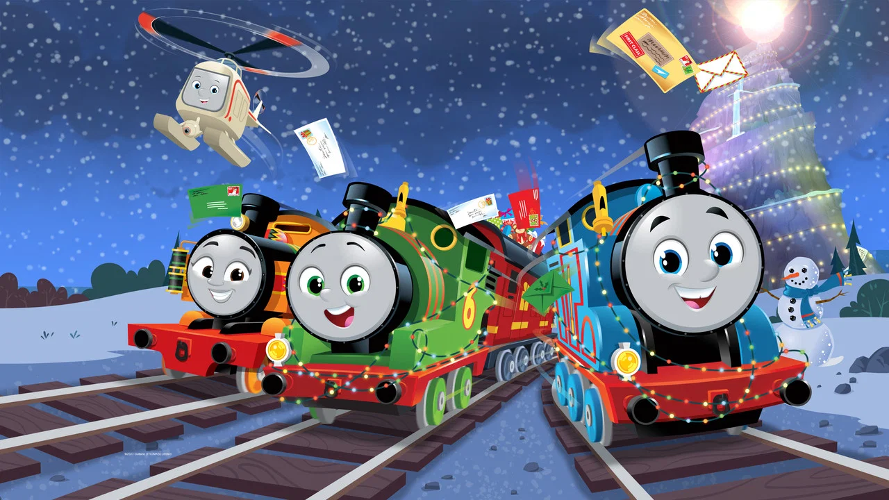 تصویر زمینه دانلود فیلم Thomas & Friends: The Christmas Letter Express 2024 دوبله فارسی